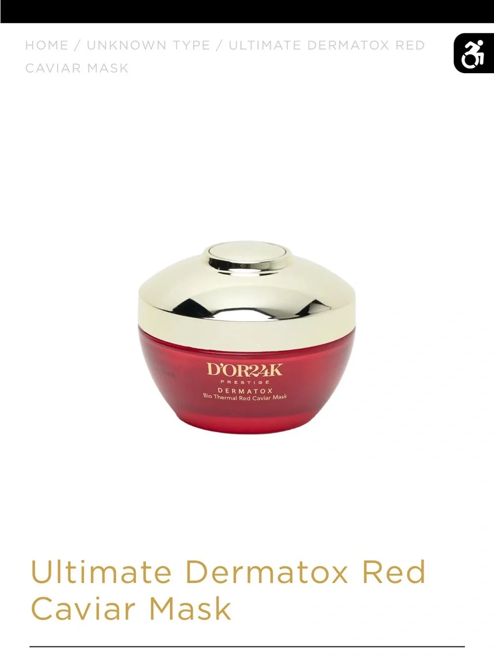 D'OR24K Prestige Bio Thermal Red Caviar, Cream Serum & mask lot Red
